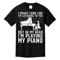 Funny Piano Art Music Keyboard Piano Lovers Kids T-Shirt