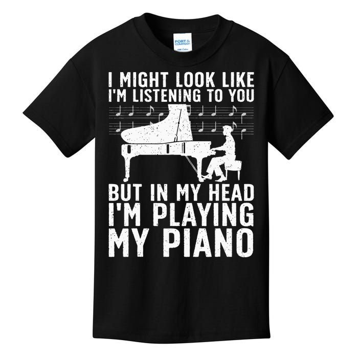 Funny Piano Art Music Keyboard Piano Lovers Kids T-Shirt