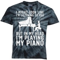 Funny Piano Art Music Keyboard Piano Lovers Kids Tie-Dye T-Shirt