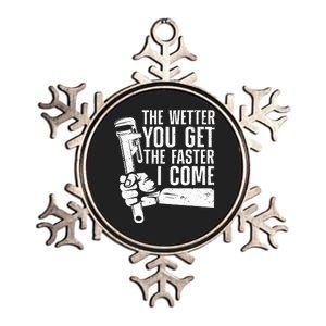 Funny Plumber Art For Women Steamfitter Plumbing Lovers Metallic Star Ornament