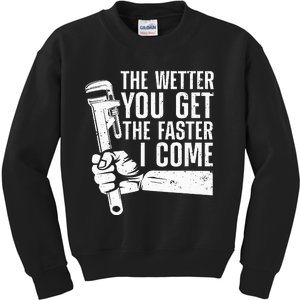 Funny Plumber Art For Women Steamfitter Plumbing Lovers Kids Sweatshirt