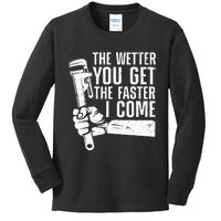 Funny Plumber Art For Women Steamfitter Plumbing Lovers Kids Long Sleeve Shirt