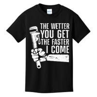 Funny Plumber Art For Women Steamfitter Plumbing Lovers Kids T-Shirt