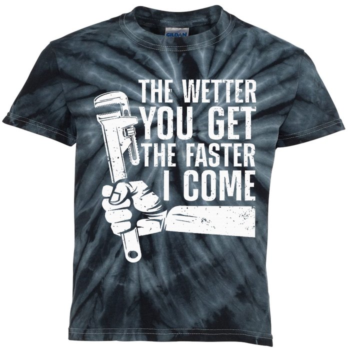 Funny Plumber Art For Women Steamfitter Plumbing Lovers Kids Tie-Dye T-Shirt