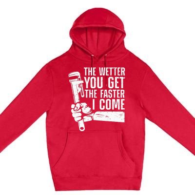 Funny Plumber Art For Women Steamfitter Plumbing Lovers Premium Pullover Hoodie