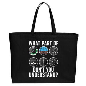 Funny Pilot Art For Wo Airplane Pilots Aviation Lover Cotton Canvas Jumbo Tote