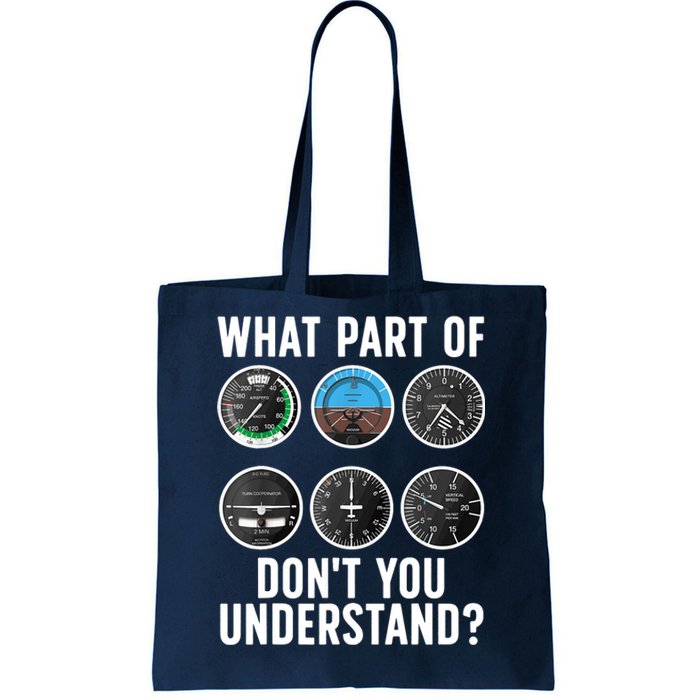 Funny Pilot Art For Wo Airplane Pilots Aviation Lover Tote Bag