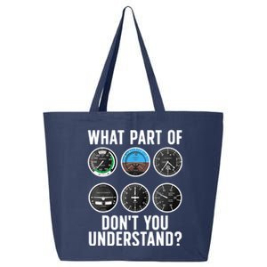 Funny Pilot Art For Wo Airplane Pilots Aviation Lover 25L Jumbo Tote