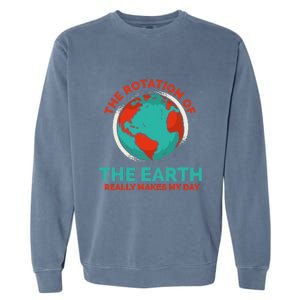 Funny Planet Anniversary Environmental Awareness Earth Day Garment-Dyed Sweatshirt