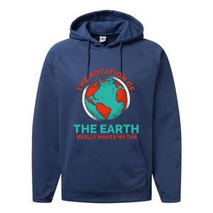 Funny Planet Anniversary Environmental Awareness Earth Day Performance Fleece Hoodie