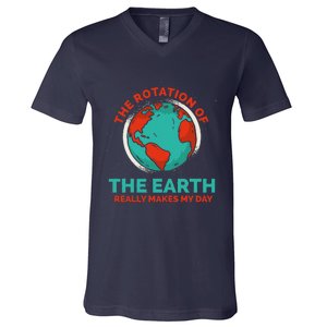 Funny Planet Anniversary Environmental Awareness Earth Day V-Neck T-Shirt