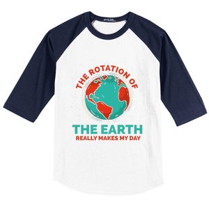 Funny Planet Anniversary Environmental Awareness Earth Day Baseball Sleeve Shirt