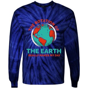 Funny Planet Anniversary Environmental Awareness Earth Day Tie-Dye Long Sleeve Shirt