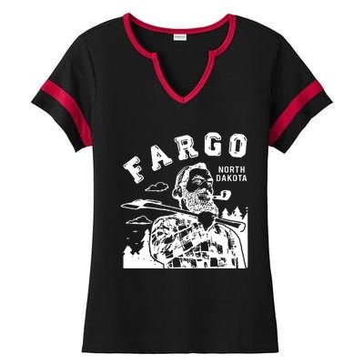 Fargo Paul Bunyan North Dakota Ladies Halftime Notch Neck Tee