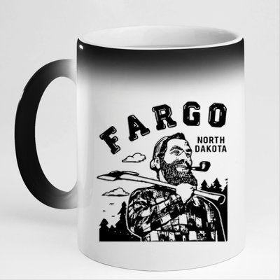 Fargo Paul Bunyan North Dakota 11oz Black Color Changing Mug