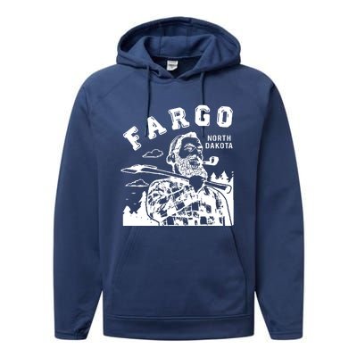 Fargo Paul Bunyan North Dakota Performance Fleece Hoodie