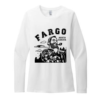 Fargo Paul Bunyan North Dakota Womens CVC Long Sleeve Shirt