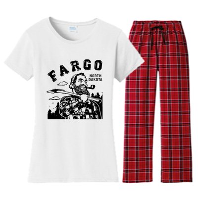 Fargo Paul Bunyan North Dakota Women's Flannel Pajama Set