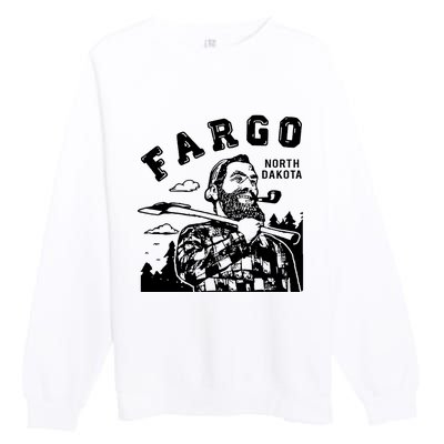 Fargo Paul Bunyan North Dakota Premium Crewneck Sweatshirt