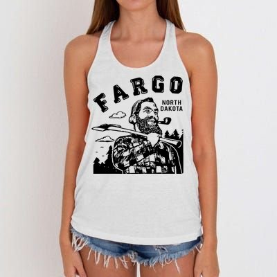 Fargo Paul Bunyan North Dakota Women's Knotted Racerback Tank