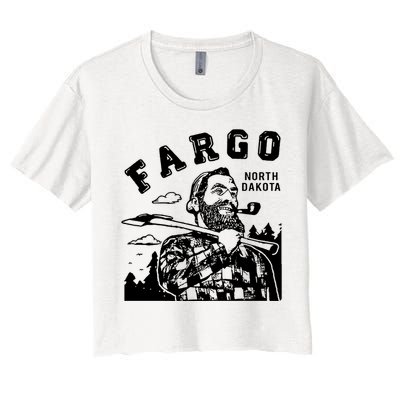 Fargo Paul Bunyan North Dakota Women's Crop Top Tee