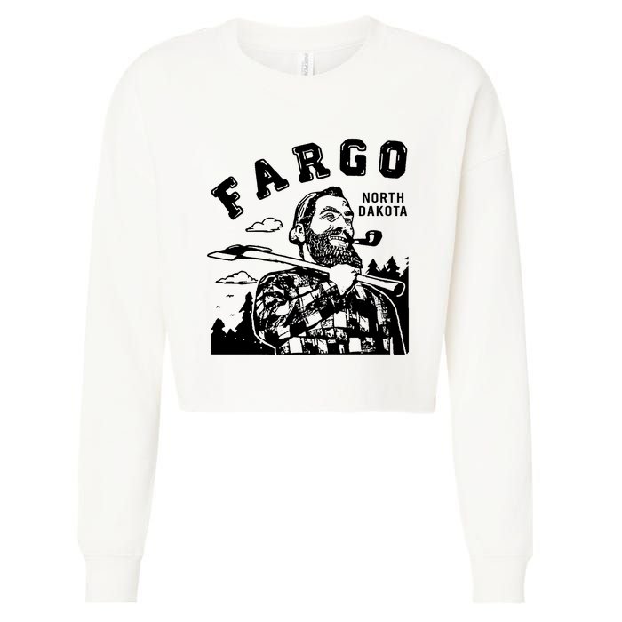 Fargo Paul Bunyan North Dakota Cropped Pullover Crew