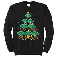 Funny Peacock Bird Lover Xmas Peacock Christmas Tree Sweatshirt