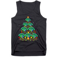 Funny Peacock Bird Lover Xmas Peacock Christmas Tree Tank Top