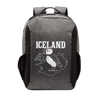 Funny Puffin Bird Iceland Map Puffins Seabirds Lovers Outfit Vector Backpack