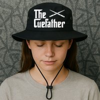 Funny Pool Billiards Player The Cue Father Gift Bucket Hat