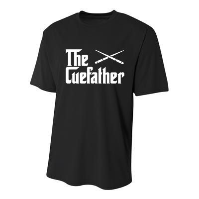 Funny Pool Billiards Player The Cue Father Gift Youth Performance Sprint T-Shirt