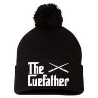 Funny Pool Billiards Player The Cue Father Gift Pom Pom 12in Knit Beanie