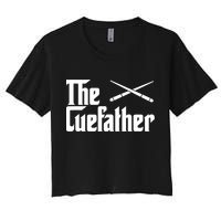 Funny Pool Billiards Player The Cue Father Gift Crop Top