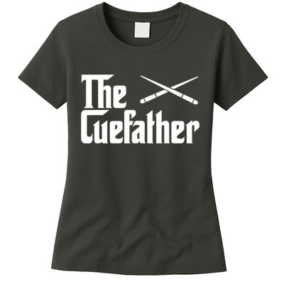 Funny Pool Billiards Player The Cue Father Gift Womens T-Shirt