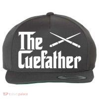 Funny Pool Billiards Player The Cue Father Gift Wool Snapback Cap