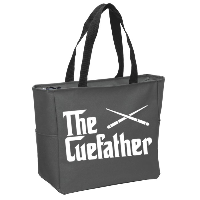 Funny Pool Billiards Player The Cue Father Gift Zip Tote Bag
