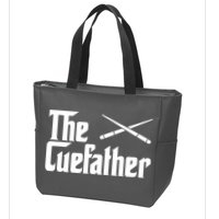 Funny Pool Billiards Player The Cue Father Gift Zip Tote Bag