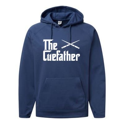 Funny Pool Billiards Player The Cue Father Gift Performance Fleece Hoodie