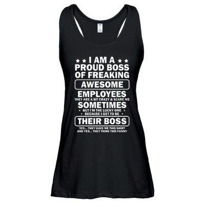 Funny Proud Boss Employee Appreciation Office Funny Boss Ladies Essential Flowy Tank