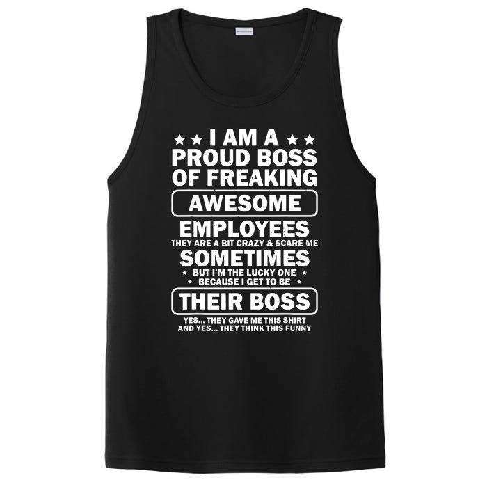 Funny Proud Boss Employee Appreciation Office Funny Boss PosiCharge Competitor Tank