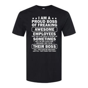 Funny Proud Boss Employee Appreciation Office Funny Boss Softstyle CVC T-Shirt