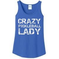 Funny Pickle Ball Quote Fun Crazy Pickleball Lady Gift Ladies Essential Tank