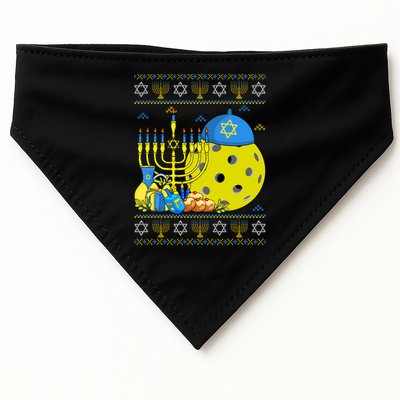 Funny Pickleball Ball Orah Dreidel Ugly Hanukkah Sweater Funny Gift USA-Made Doggie Bandana