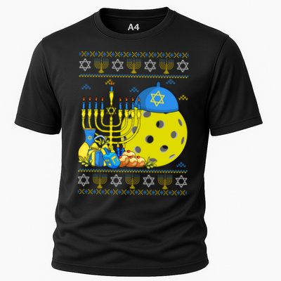 Funny Pickleball Ball Orah Dreidel Ugly Hanukkah Sweater Funny Gift Performance Shirt