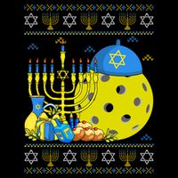 Funny Pickleball Ball Orah Dreidel Ugly Hanukkah Sweater Funny Gift City Backpack