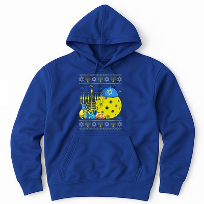 Funny Pickleball Ball Orah Dreidel Ugly Hanukkah Sweater Funny Gift Hoodie