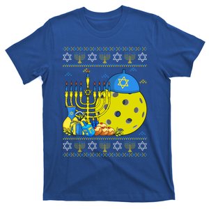 Funny Pickleball Ball Orah Dreidel Ugly Hanukkah Sweater Funny Gift T-Shirt