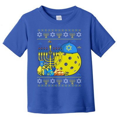 Funny Pickleball Ball Orah Dreidel Ugly Hanukkah Sweater Funny Gift Toddler T-Shirt