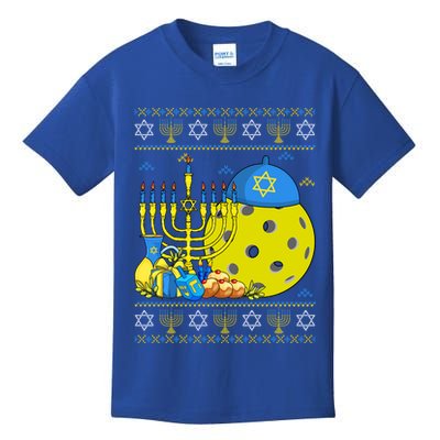 Funny Pickleball Ball Orah Dreidel Ugly Hanukkah Sweater Funny Gift Kids T-Shirt
