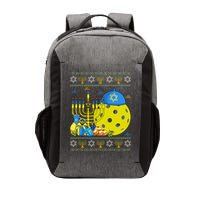 Funny Pickleball Ball Orah Dreidel Ugly Hanukkah Sweater Funny Gift Vector Backpack